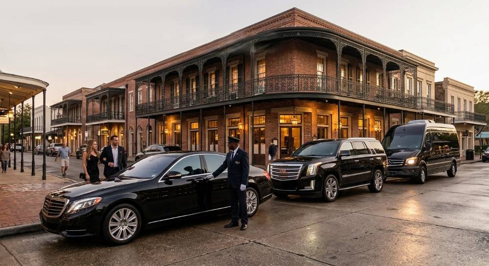 Covington private car service with professional chauffeur for Northshore travel